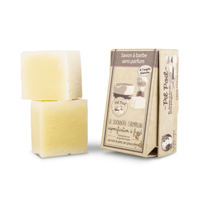 Savon à barbe bio économique – 2 x 50 g