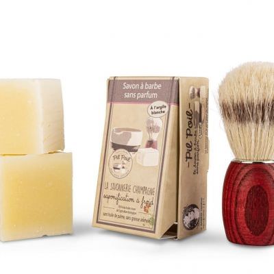 Savon à barbe bio économique – 2 x 50 g